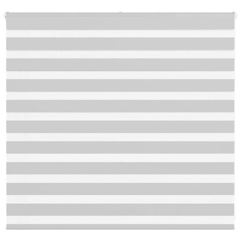 Roleta zebra, jasnoszara, szerokość tkaniny 160,9cm, poliester vidaXL