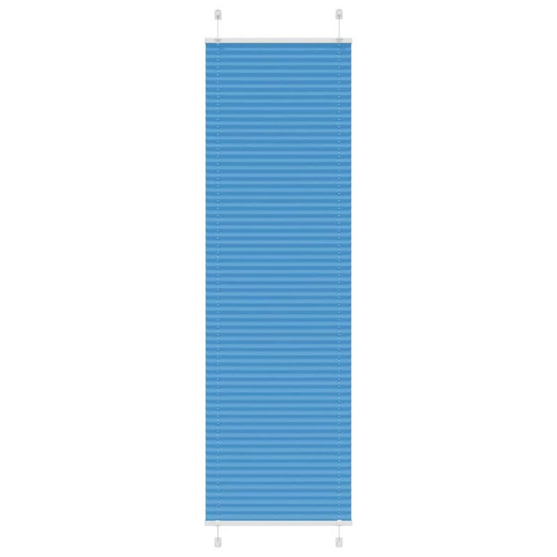 Roleta plisowana niebieska 55x200 cm Szerokość tkaniny 54,4 cm vidaXL