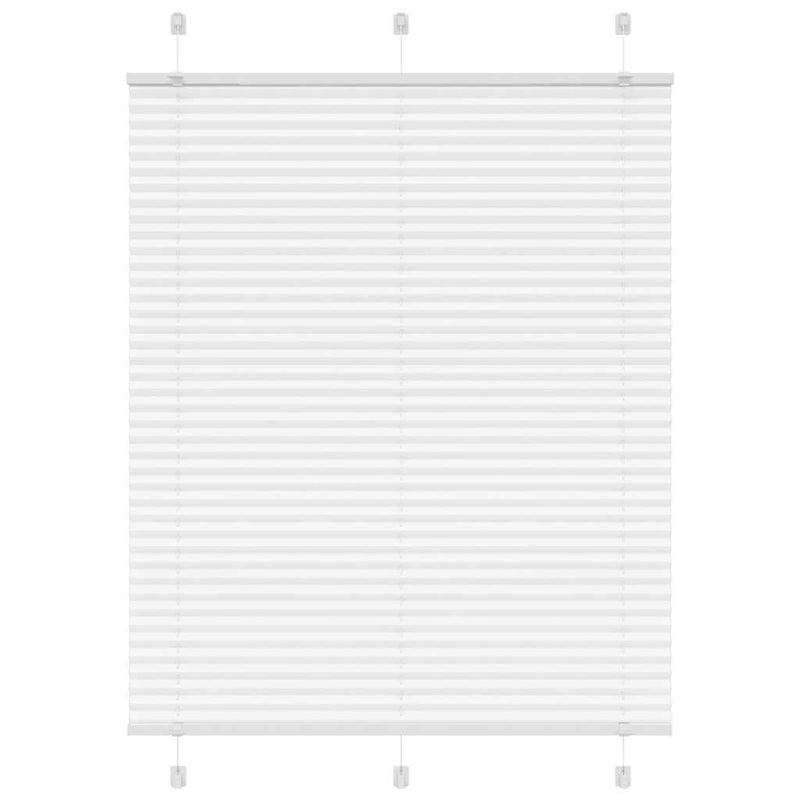Roleta plisowana biała 110x150 cm Szerokość tkaniny 109,4 cm vidaXL
