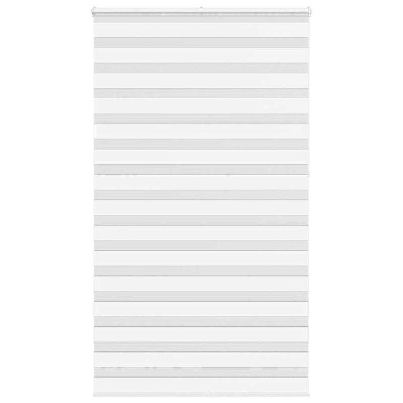 Roleta zebra, biała, szerokość tkaniny 125,9 cm, poliester vidaXL