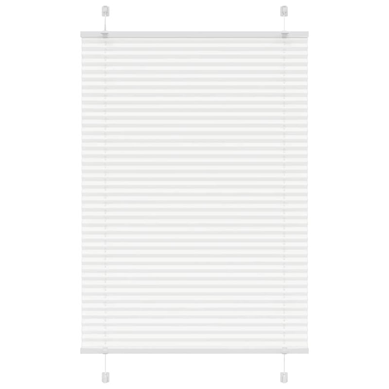 Roleta plisowana biała 95x100 cm Szerokość tkaniny 94,4 cm vidaXL