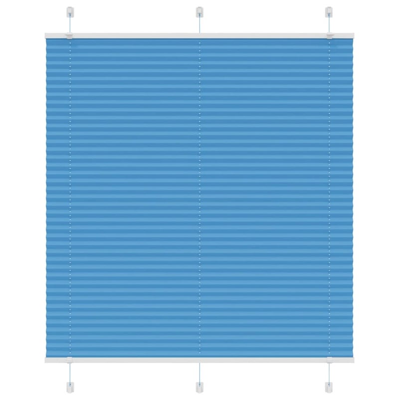 Roleta plisowana niebieska 115x100 cm Szerokość tkaniny 114,4cm vidaXL