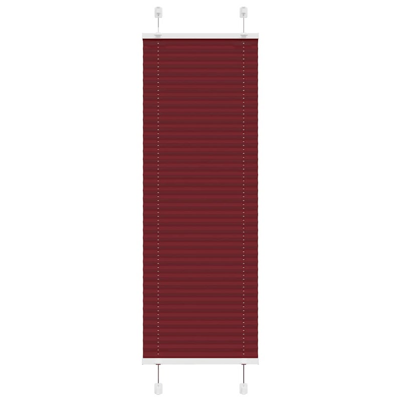 Roleta plisowana Bordowy Czerwony 45x100 cm Szerokość tkaniny vidaXL