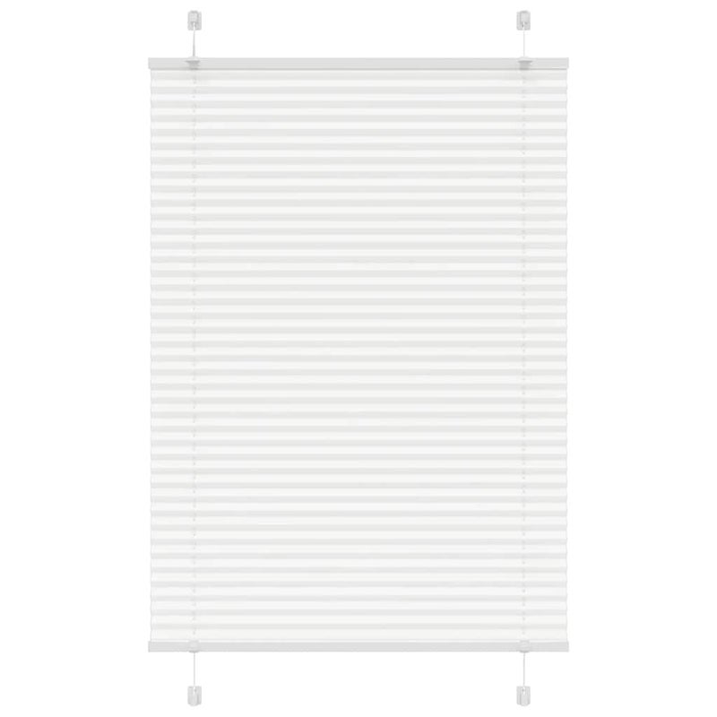Roleta plisowana biała 100x150 cm Szerokość tkaniny 99,4 cm vidaXL