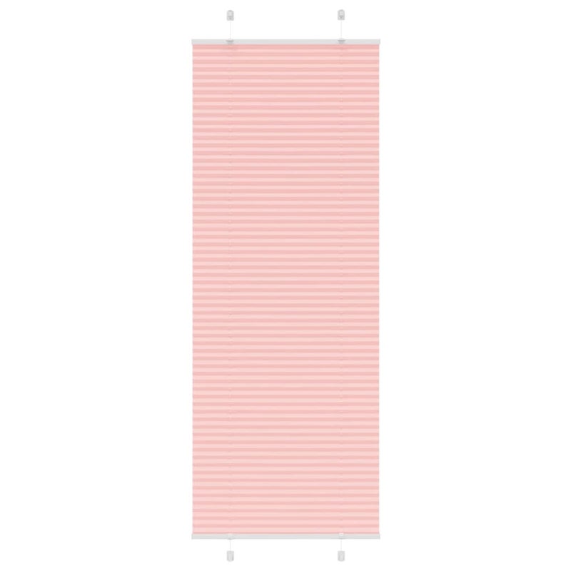 Roleta plisowana różowa 75x200 cm Szerokość tkaniny 74,4 cm vidaXL