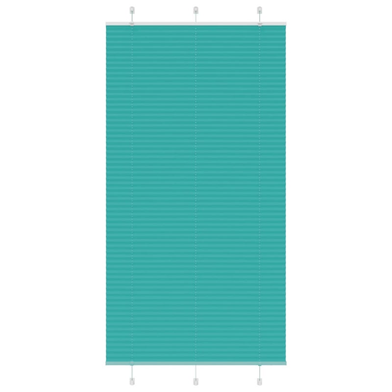 Roleta plisowana Zielony Benzyna 110x200cm Szerokość tkaniny vidaXL