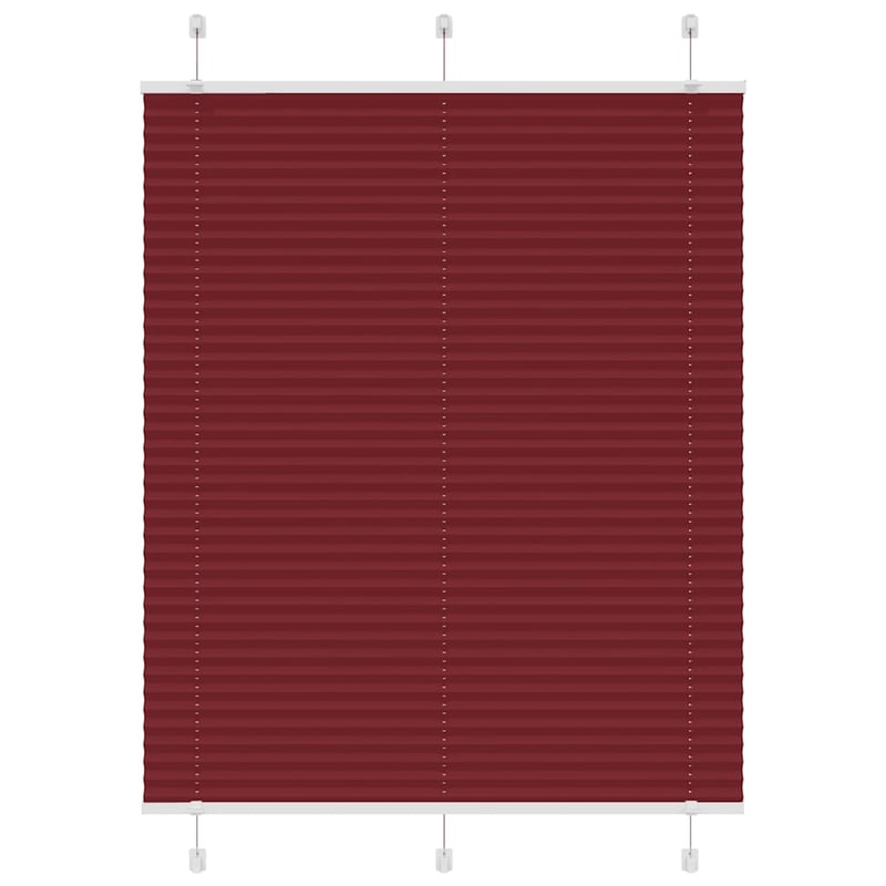 Roleta plisowana Bordowy Czerwony 105x150 cm Szerokość tkaniny vidaXL