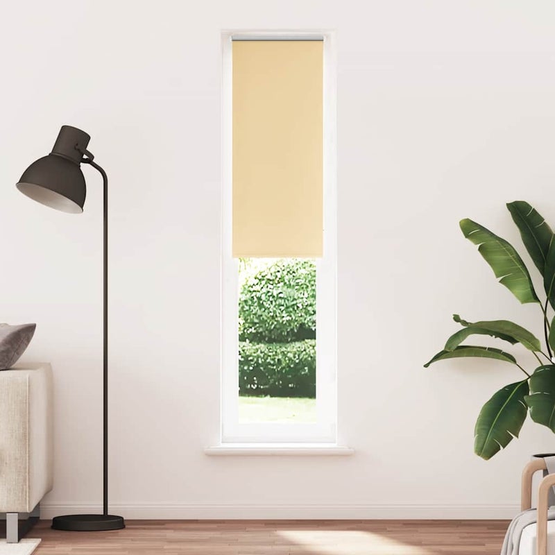 Roleta zaciemniająca beżowa 50x210 cm Szerokość tkaniny 45,7 cm vidaXL
