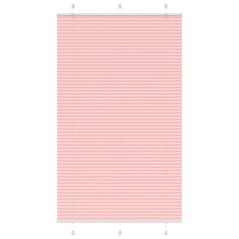 Roleta plisowana różowa 115x200 cm Szerokość tkaniny 114,4 cm vidaXL