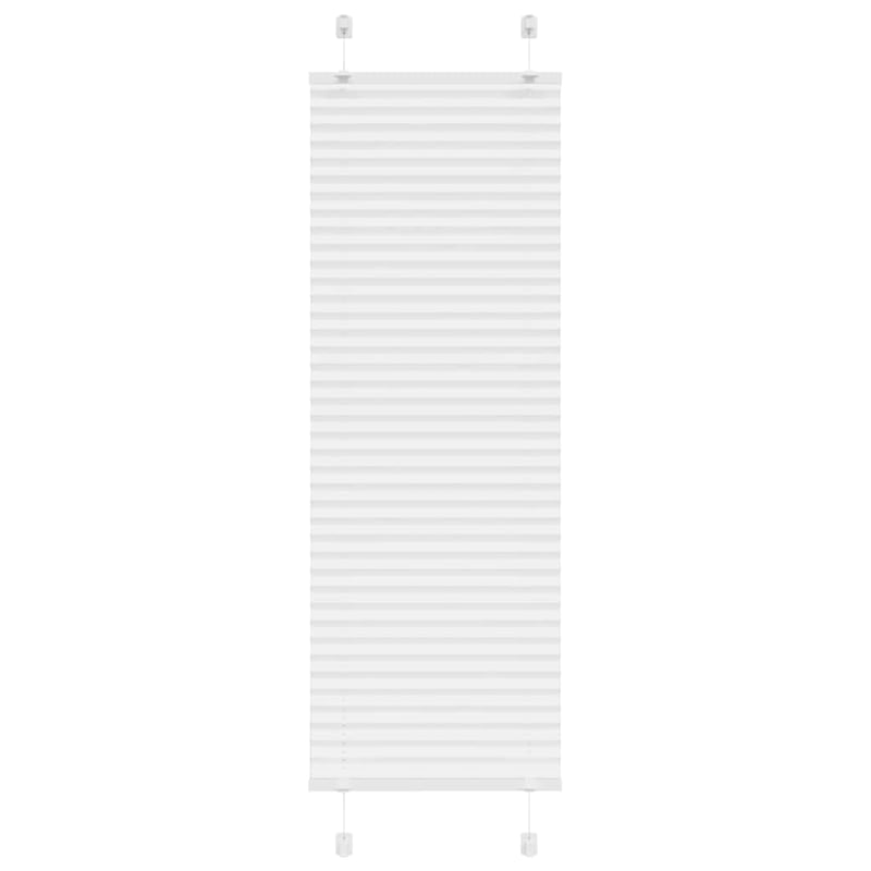 Roleta plisowana biała 45x150 cm Szerokość tkaniny 44,4cm vidaXL