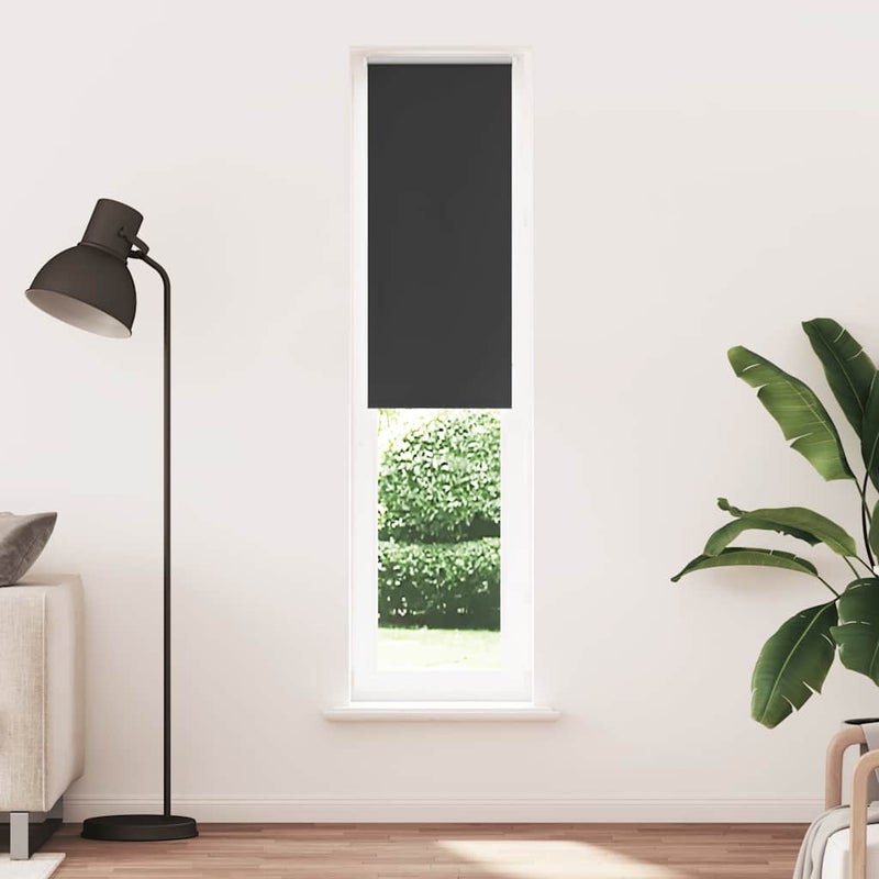 Roleta zaciemniająca czarny 55x210 cm Szerokość tkaniny 50,7 cm vidaXL