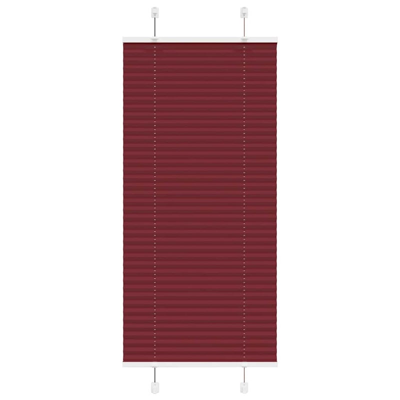 Roleta plisowana Bordowy Czerwony 55x100 cm Szerokość tkaniny vidaXL