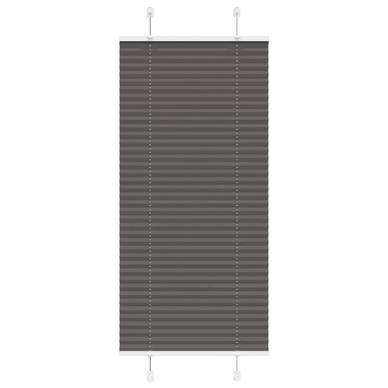 Roleta plisowana czarna 60x100 cm Szerokość tkaniny 59,4cm vidaXL