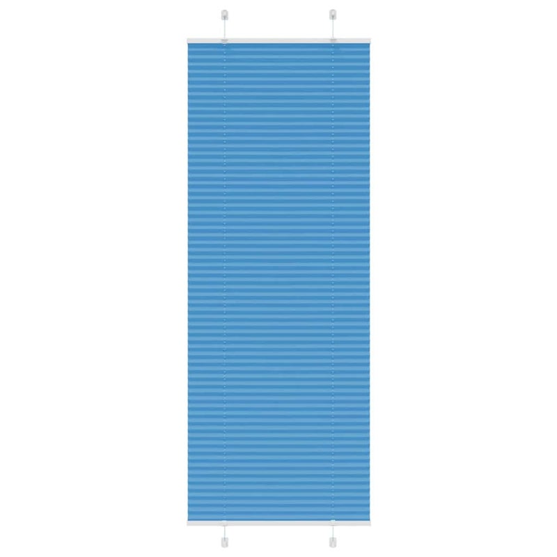 Roleta plisowana niebieska 75x200 cm Szerokość tkaniny 74,4 cm vidaXL