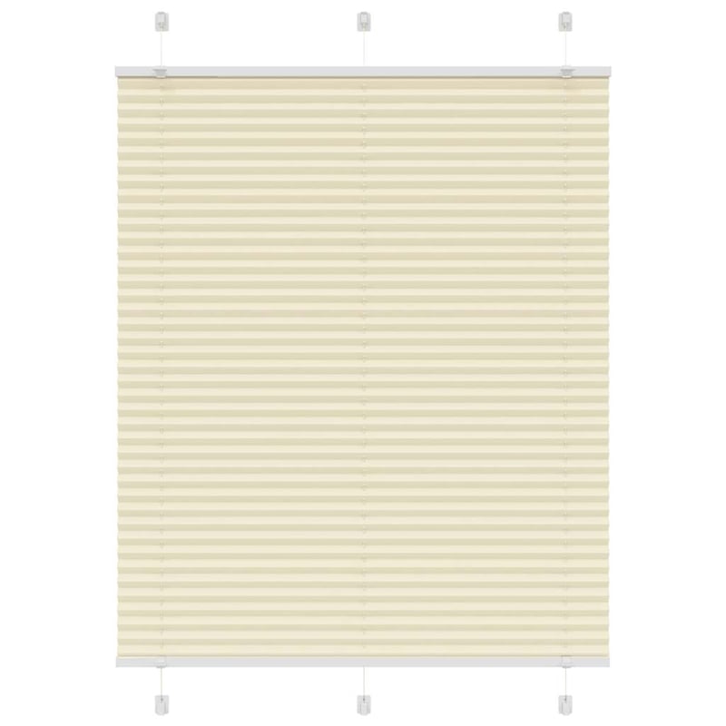Roleta plisowana kremowa 105x150 cm Szerokość tkaniny 104,4cm vidaXL