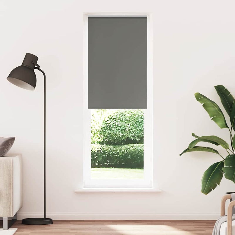 Roleta zaciemniająca szara 75x230 cm Szerokość tkaniny 70,7 cm vidaXL