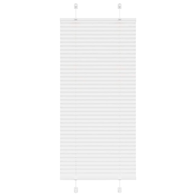 Roleta plisowana biała 65x150 cm Szerokość tkaniny 64,4cm vidaXL