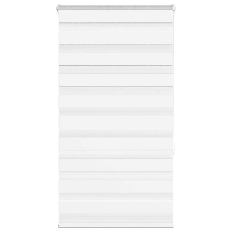 Roleta zebra, biała, szerokość tkaniny 75,9 cm, poliester vidaXL