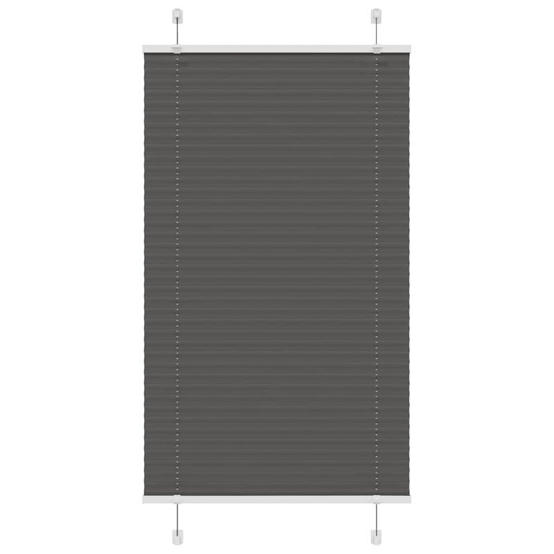 Roleta plisowana czarna 80x150 cm Szerokość tkaniny 79,4 cm vidaXL