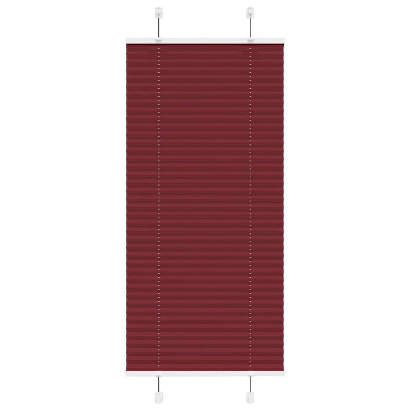 Roleta plisowana Bordowy Czerwony 65x100 cm Szerokość tkaniny vidaXL