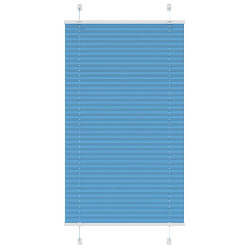 Roleta plisowana niebieska 80x100 cm Szerokość tkaniny 79,4 cm vidaXL
