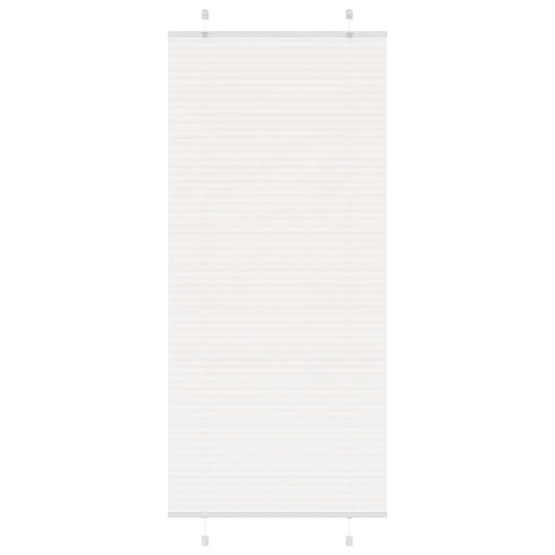 Roleta plisowana biała 85x200 cm Szerokość tkaniny 84,4 cm vidaXL