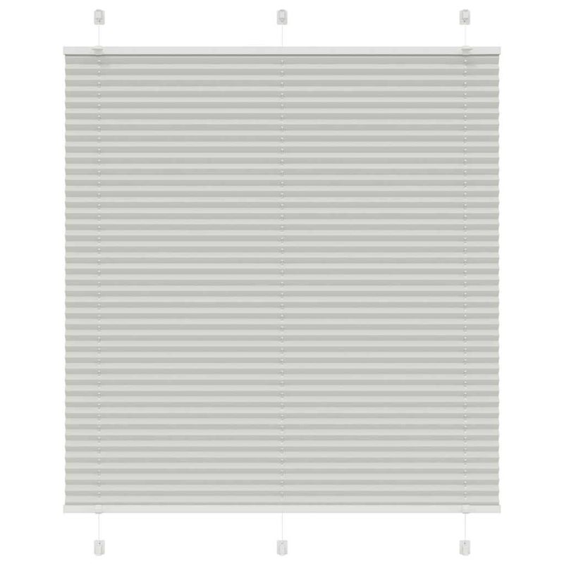 Roleta plisowana jasnoszara 120x100cm Szerokość tkaniny 119,4cm vidaXL