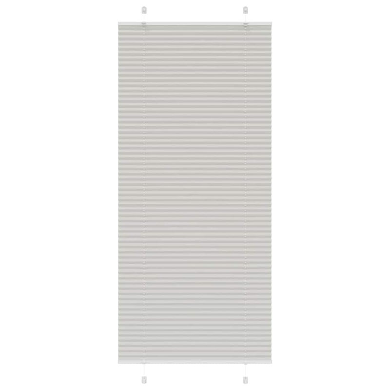 Roleta plisowana jasnoszara 100x200cm Szerokość tkaniny 99,4 cm vidaXL