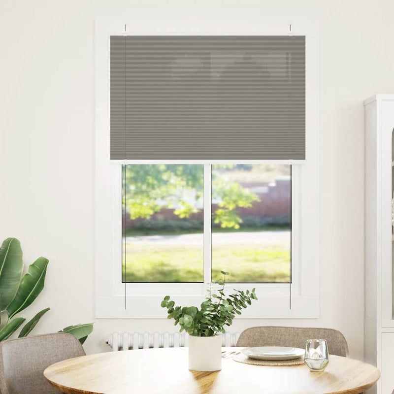 Roleta plisowana antracytowa 95x100 cm Szerokość tkaniny 94,4cm vidaXL