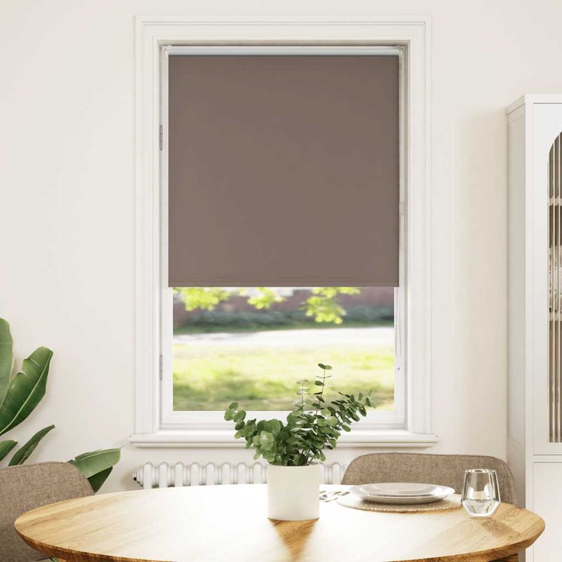 Roleta zaciemniająca kawowa 85x130 cm Szerokość tkaniny vidaXL