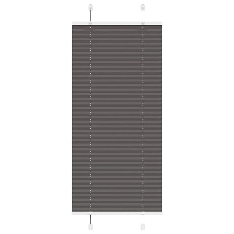 Roleta plisowana czarna 60x150 cm Szerokość tkaniny 59,4cm vidaXL