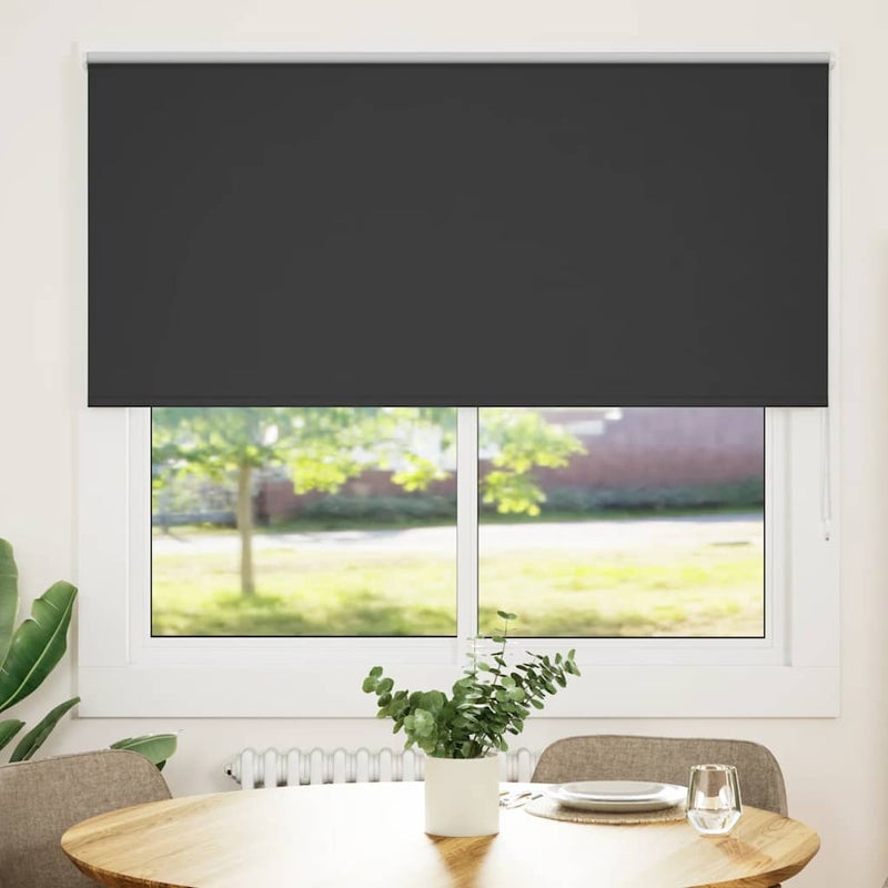 Roleta zaciemniająca czarny 150x150cm Szerokość tkaniny 146,6cm vidaXL