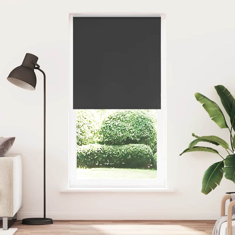 Roleta zaciemniająca czarny 100x210 cm Szerokość tkaniny 95,7cm vidaXL