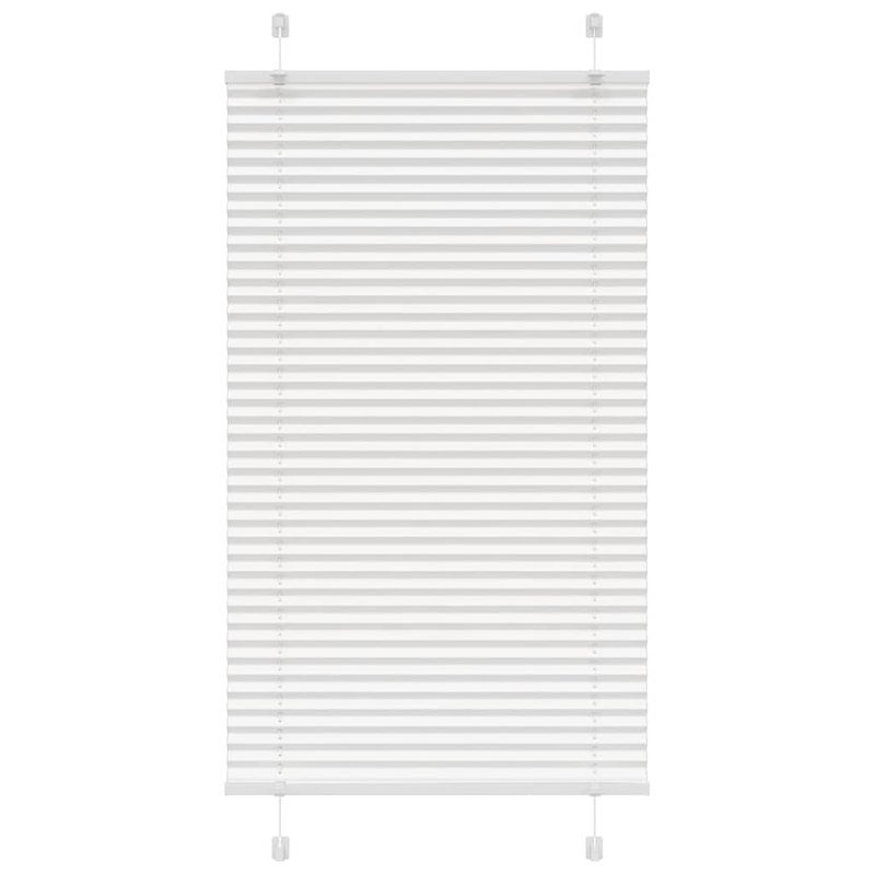 Roleta plisowana biała 70x150 cm Szerokość tkaniny 69,4 cm vidaXL