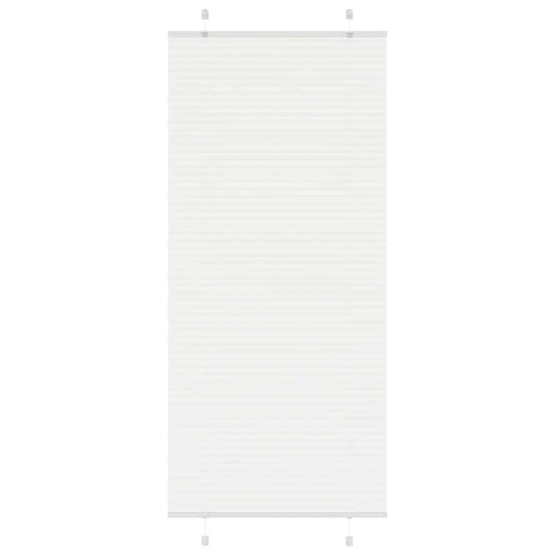 Roleta plisowana biała 95x200 cm Szerokość tkaniny 94,4 cm vidaXL