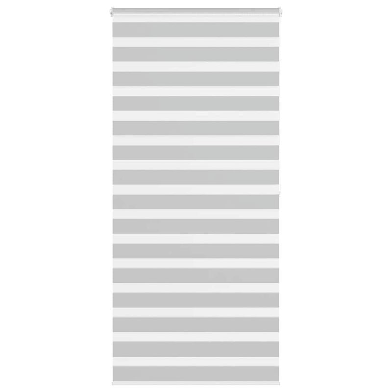 Roleta zebra, jasnoszara, szerokość tkaniny 100,9cm, poliester vidaXL