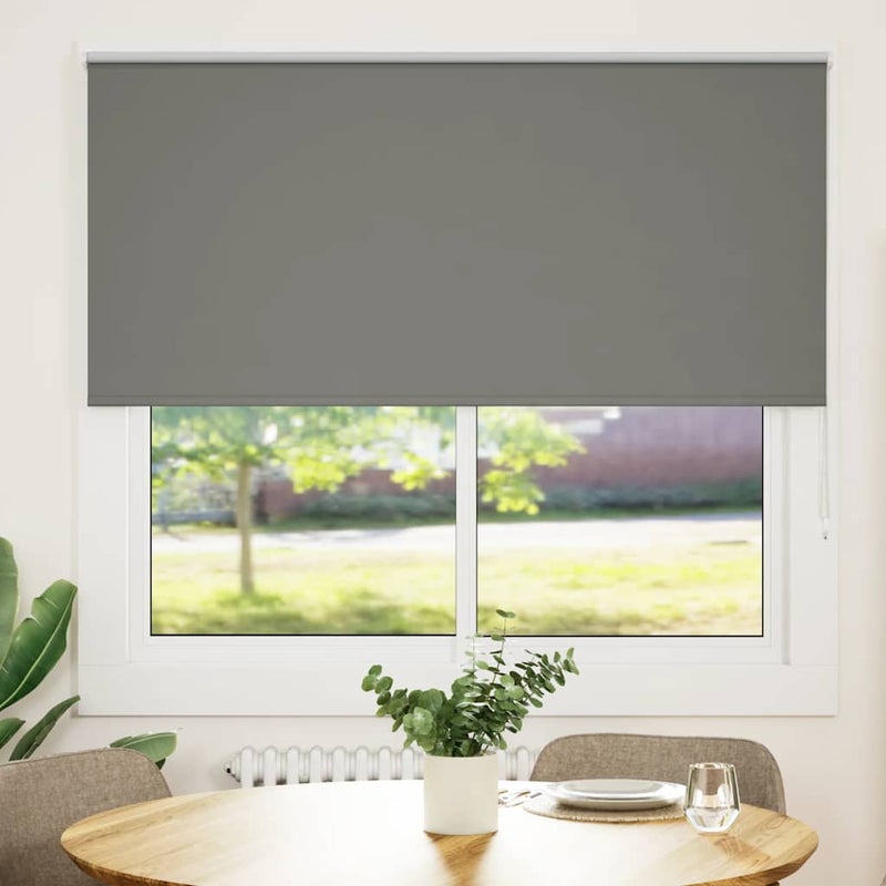 Roleta zaciemniająca szara 160x130cm Szerokość tkaniny 156,6cm vidaXL
