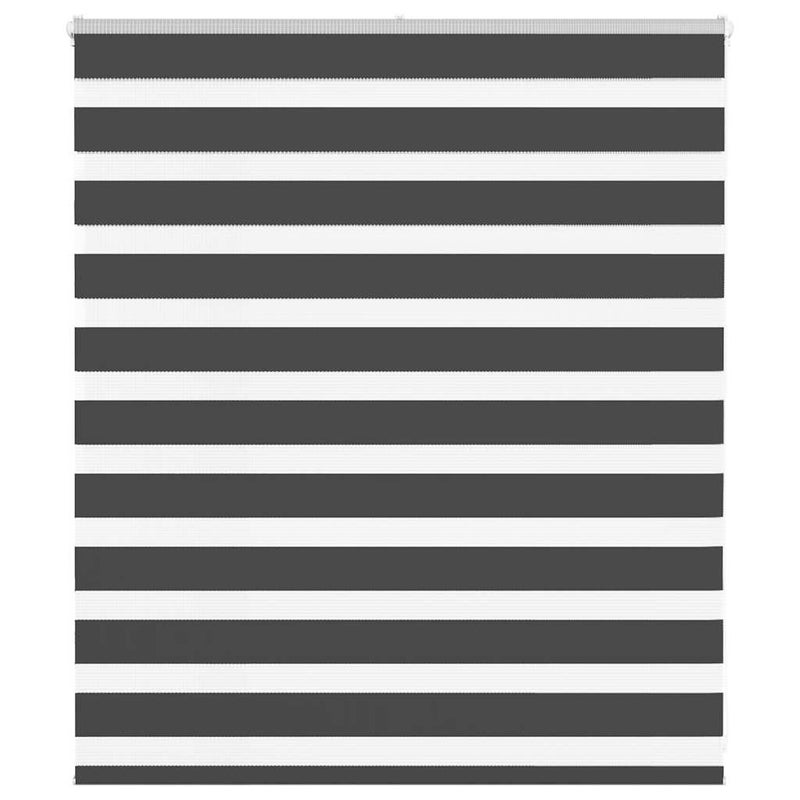 Roleta Zebra Czarna 135x100 cm Szerokość tkaniny Poliester vidaXL