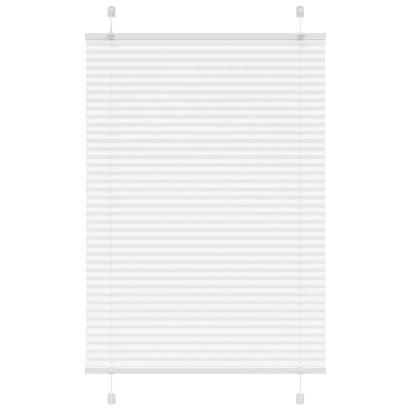 Roleta plisowana biała 85x150 cm Szerokość tkaniny 84,4 cm vidaXL
