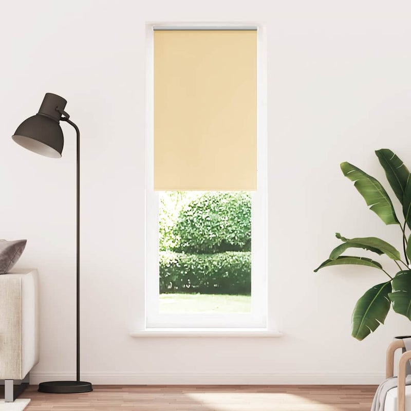 Roleta zaciemniająca beżowa 80x230 cm Szerokość tkaniny 75,7 cm vidaXL