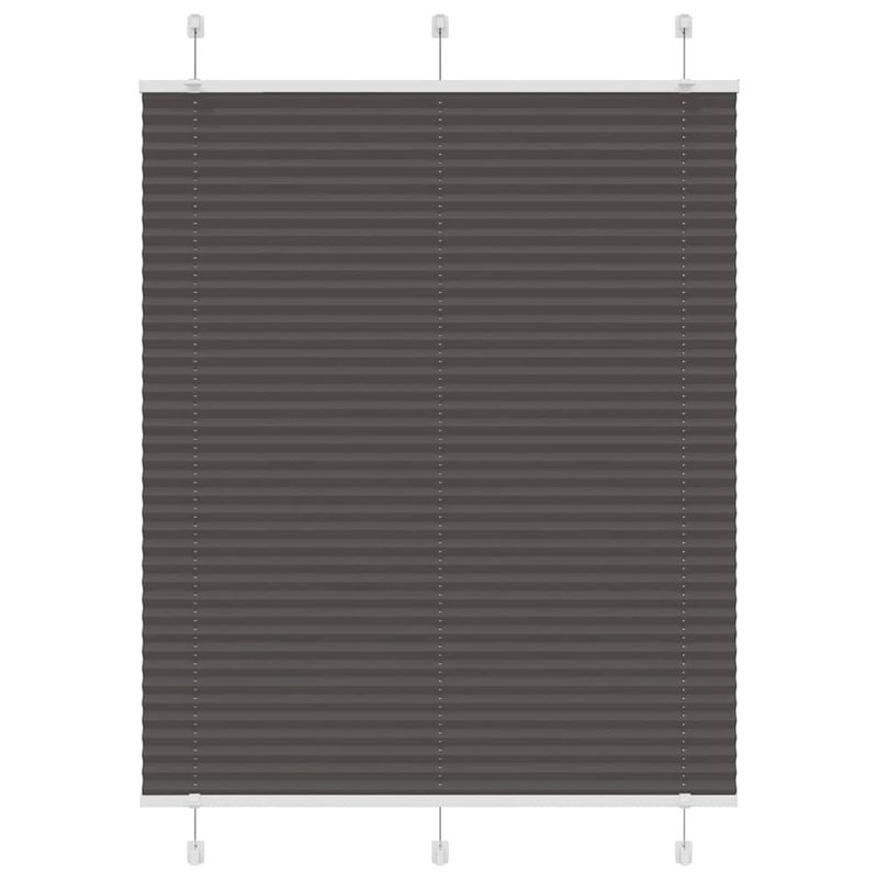 Roleta plisowana czarna 105x100 cm Szerokość tkaniny 104,4 cm vidaXL