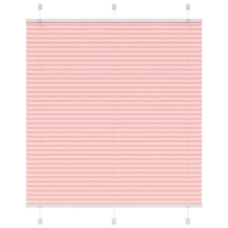 Roleta plisowana różowa 115x100 cm Szerokość tkaniny 114,4 cm vidaXL