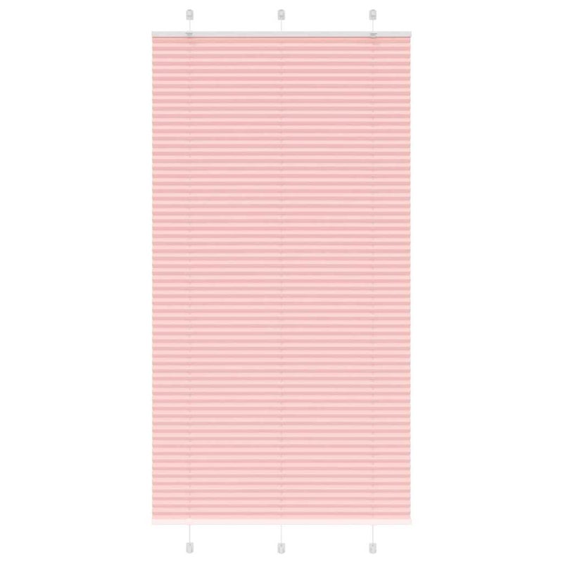 Roleta plisowana różowa 110x200 cm Szerokość tkaniny 109,4 cm vidaXL