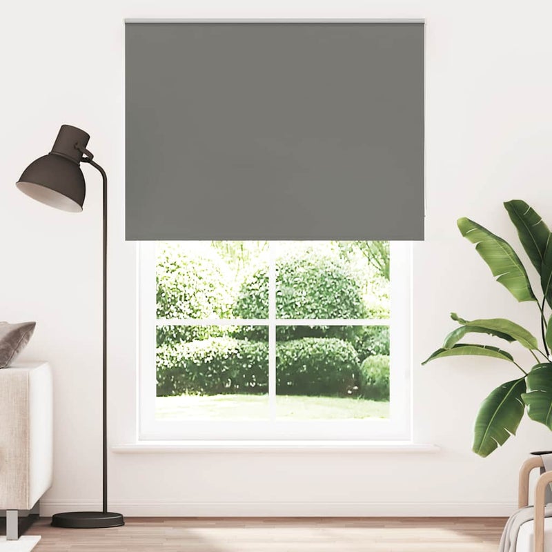 Roleta zaciemniająca szara 160x230cm Szerokość tkaniny 156,6cm vidaXL