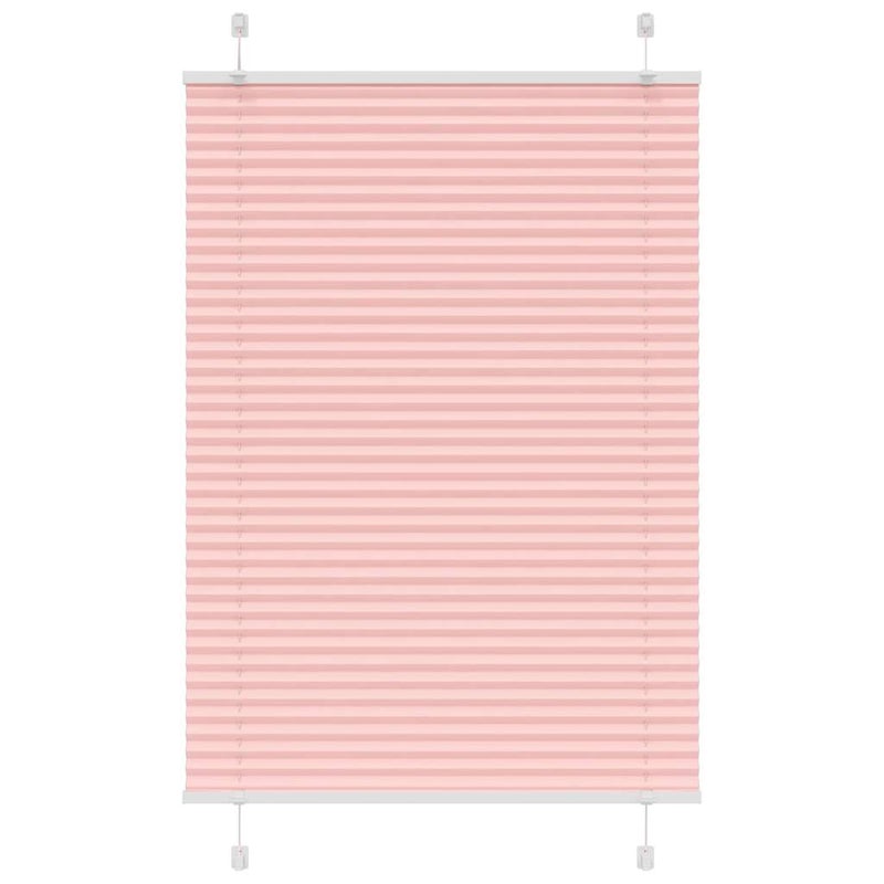 Roleta plisowana różowa 85x100 cm Szerokość tkaniny 84,4 cm vidaXL
