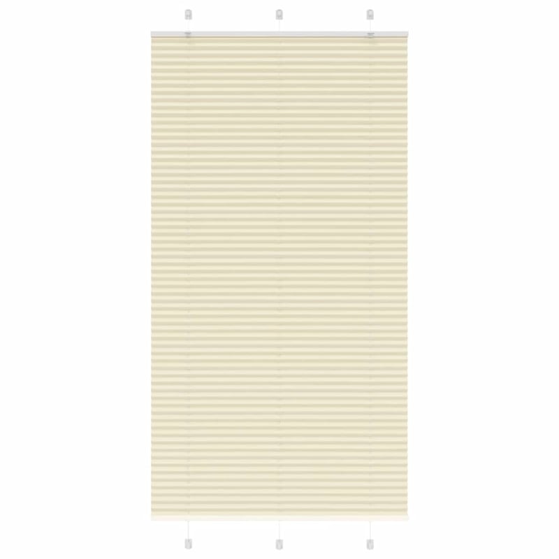 Roleta plisowana kremowa 100x200 cm Szerokość tkaniny 99,4 cm vidaXL