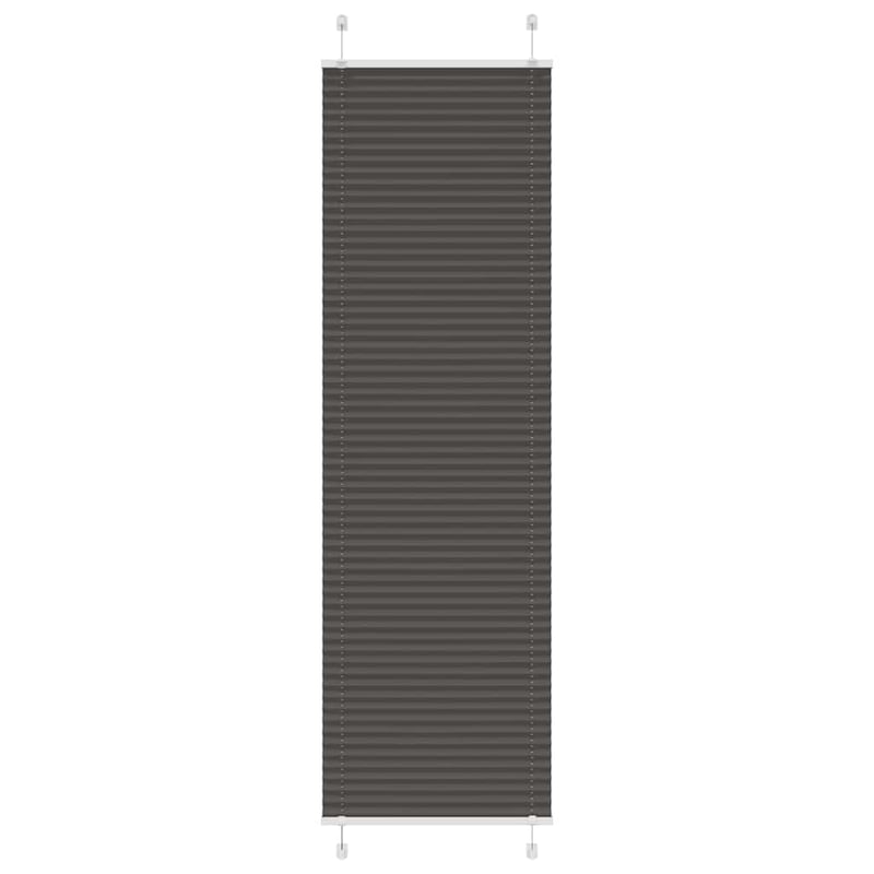 Roleta plisowana czarna 55x200 cm Szerokość tkaniny 54,4cm vidaXL