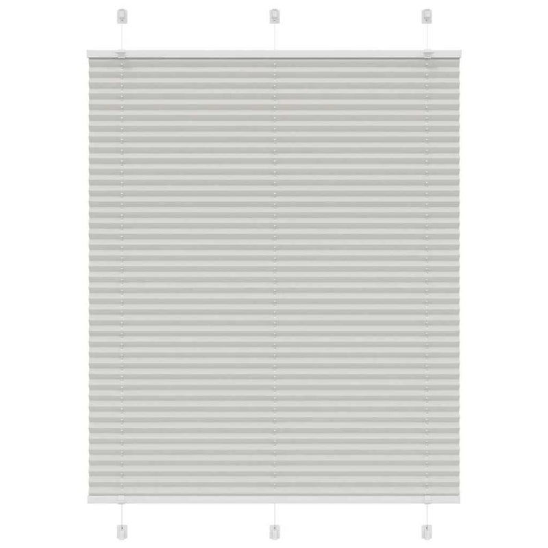 Roleta plisowana jasnoszara 105x150cm Szerokość tkaniny 104,4cm vidaXL