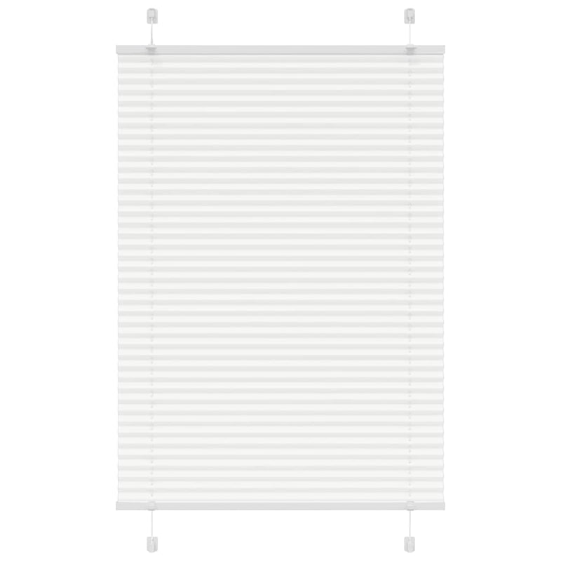 Roleta plisowana biała 100x100 cm Szerokość tkaniny 99,4 cm vidaXL