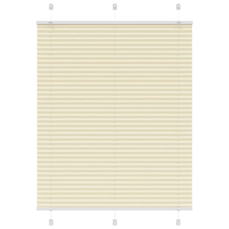 Roleta plisowana kremowa 110x100 cm Szerokość tkaniny 109,4cm vidaXL